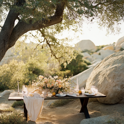 Minimal Wedding Table