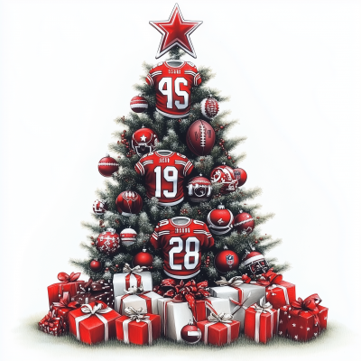 Football Christmas Tree