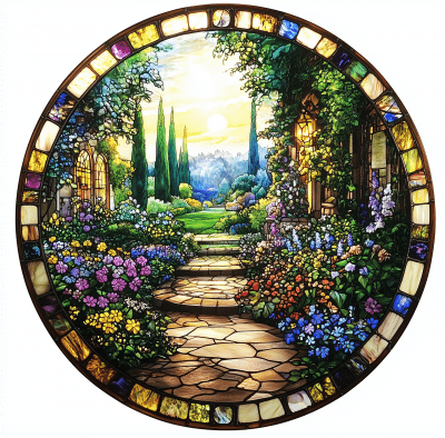 English Garden Stained Glass