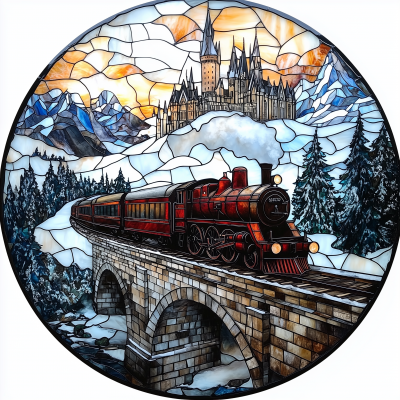 Hogwarts Express in Winter