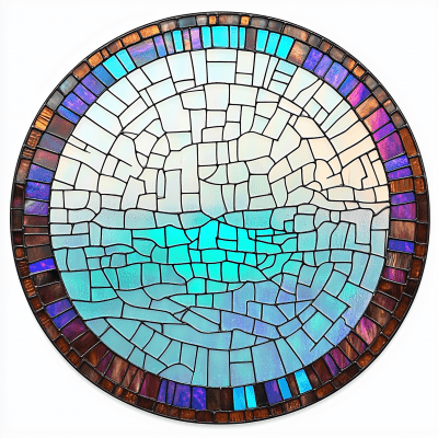 Pastel Stained Glass Circle