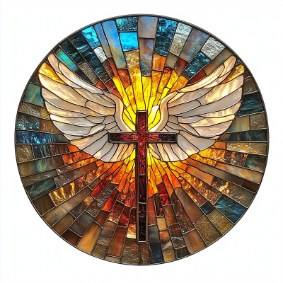 Holy Spirit Stained Glass Design