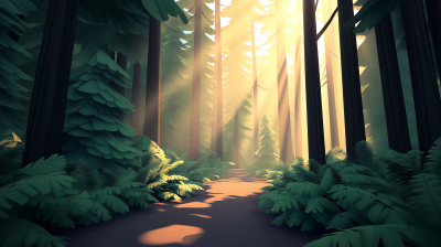 Serene Forest Path