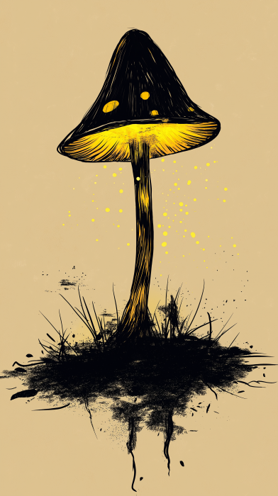 Psychedelic Mushroom Lamp