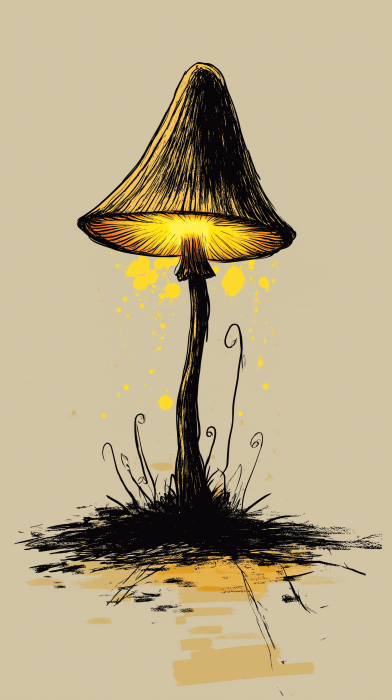 Psychedelic Mushroom Lamp