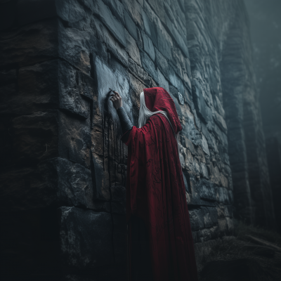 Hooded Figure Painting