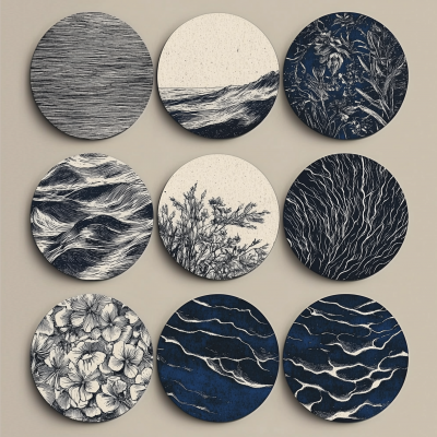 Monochromatic Circle Textures