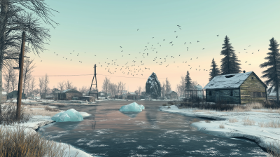 Winter Landscape in DayZ