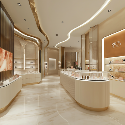 Elegant Perfume Retail Shop Design