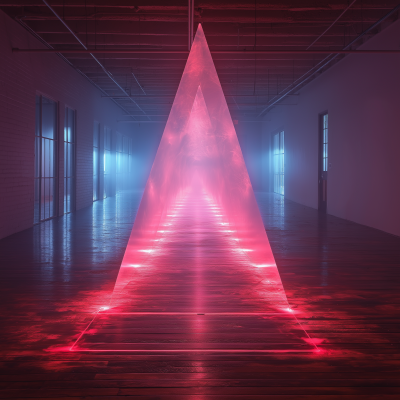 Floating Laser Dodecahedron