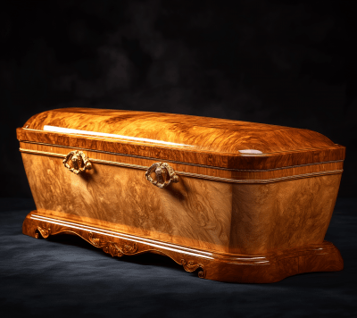 Elegant Wooden Coffin