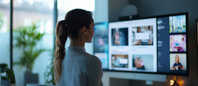 Marketing Girl in Modern Office
