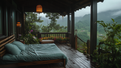 Rainy Balcony Retreat
