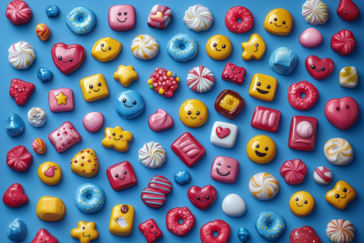 Colorful Emoji Candy