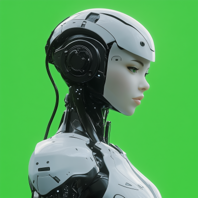 Anime Style AI Robot Woman