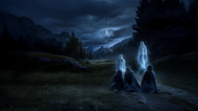 Ethereal Ghosts at Night