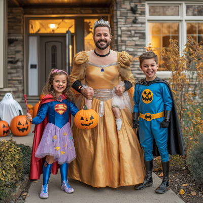 Dad in Princess Costume