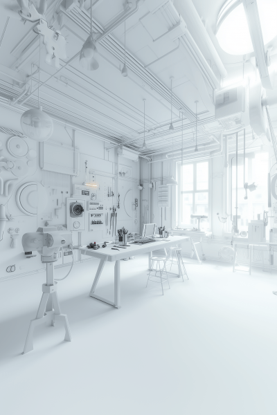 Modern White Workshop