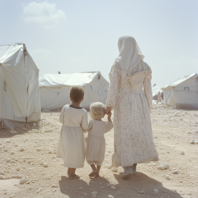 White Families in Refugee Camps