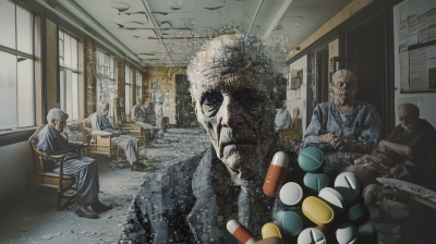 Haunting Psychiatric Hospital Collage
