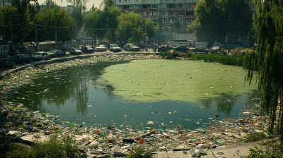 Pollution in the City Pond