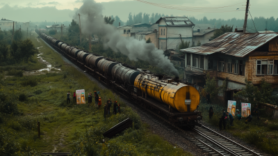 Concerned Residents Watch Train