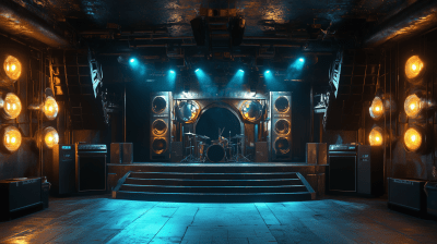 Atmospheric Photorealistic Concert Stage