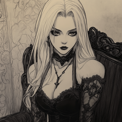 Gothic Vampire Woman