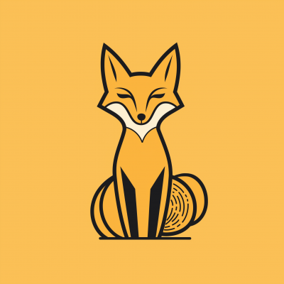 Minimalistic Female Fox Icon