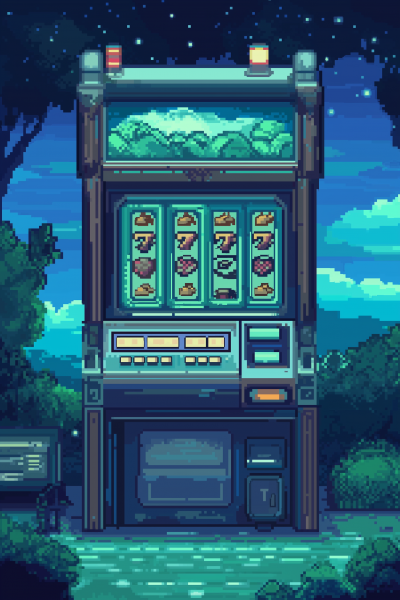 Pixel Art Slot Machine UI