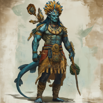 Triton King Character Design