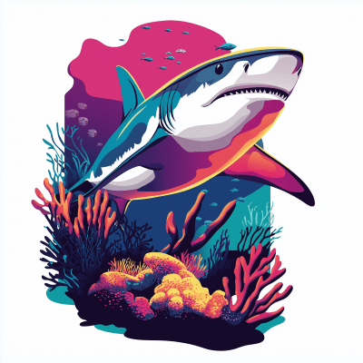 Shark in Coral Reef