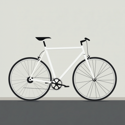 Cute Bicycle Illustration