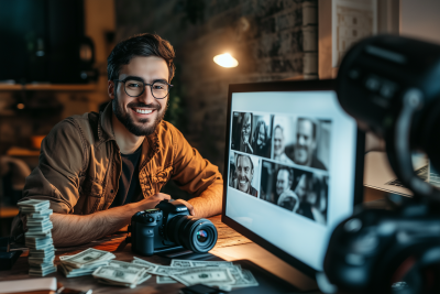 Happy Man with Camera