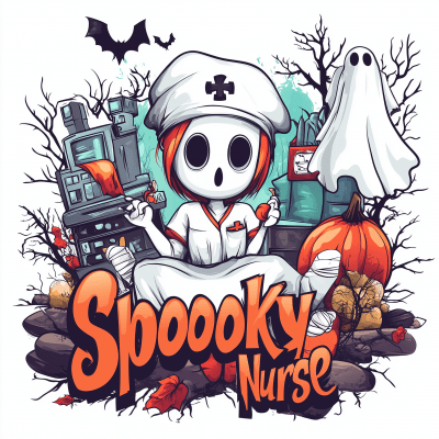 Spooky Nurse Illustration