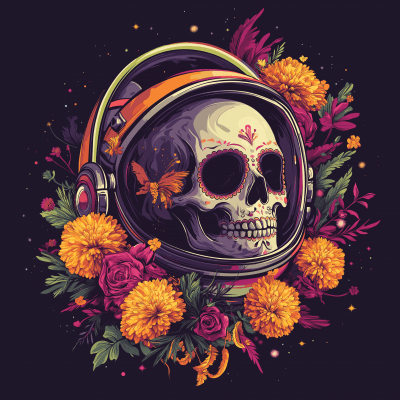 Cosmic Candy Skull