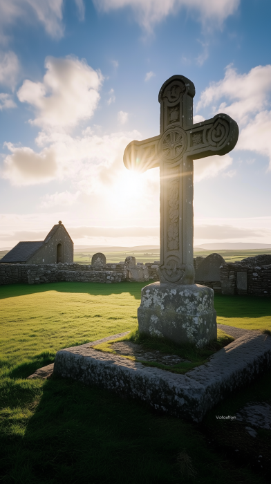 Morning at Clonmacnoise