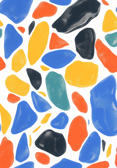 Brightly Colored Abstract Matisse Style