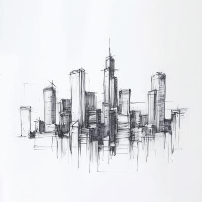 City Skyline Sketch