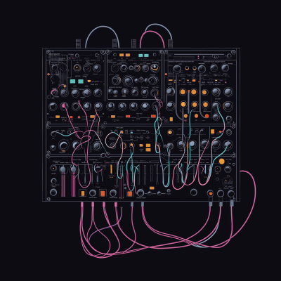 Minimalist Modular Synthesizer Logo