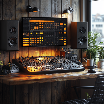 Modern Synthesizer Workspace