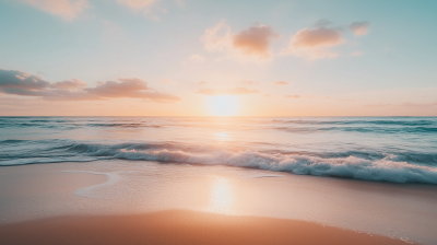 Minimalistic Beach Sunset