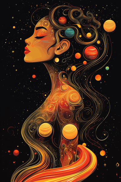 Solar System Woman