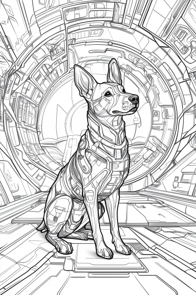 Geometric Space Dog