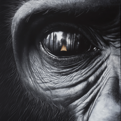 Close-up of Silverback Gorilla