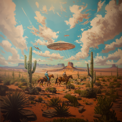 UFO in the Desert