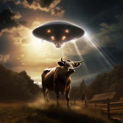 Alien Abduction of a Cow