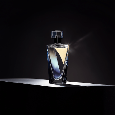 Elegant Perfume Bottle from Below