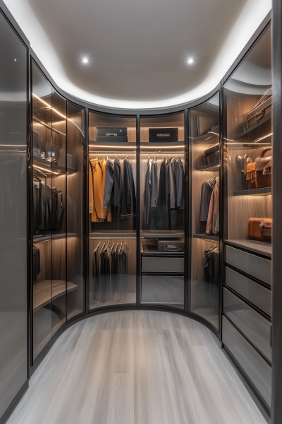 Modern Corner Wardrobe