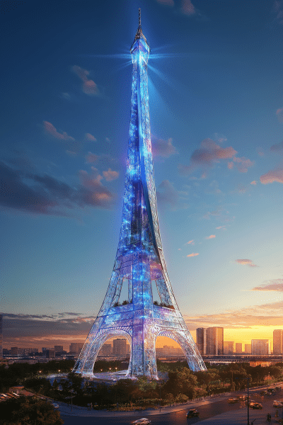 Futuristic Eiffel Tower